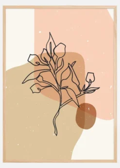 Abstract composition branch Poster (21x29.7 cm (A4))