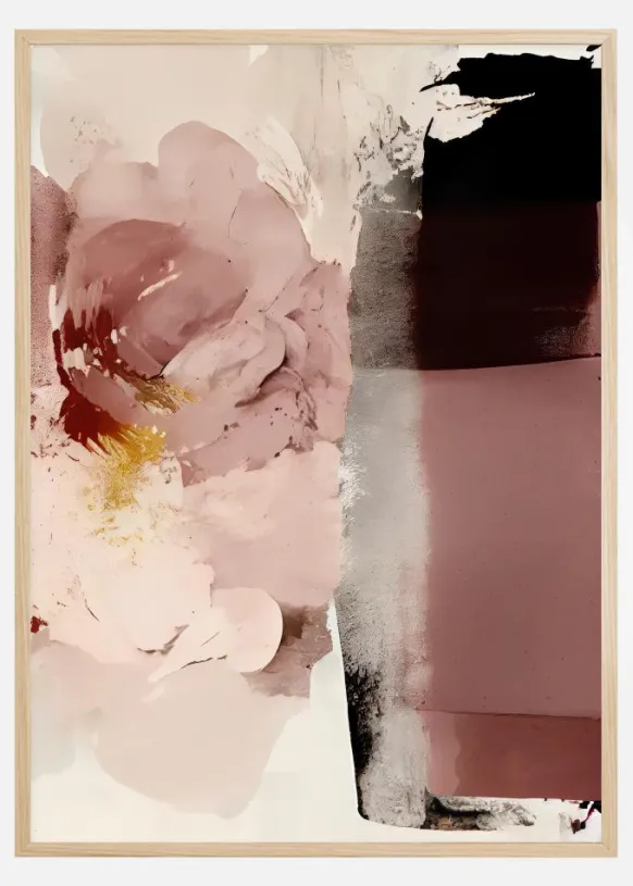 Abstract Flowers Poster (21x29.7 cm (A4))