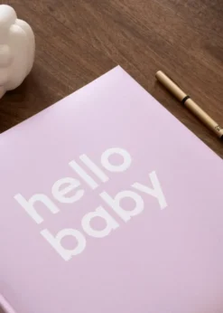 Babyalbum Hello Baby Rosa - 29x32 cm (60 vita sidor / 30 blad)