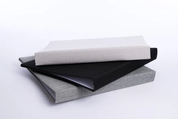 Base Line Canvas Ringpärm - Beige
