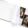 Base Line Canvas Svart 26x25 cm (40 Vita Sidor / 20 Blad)