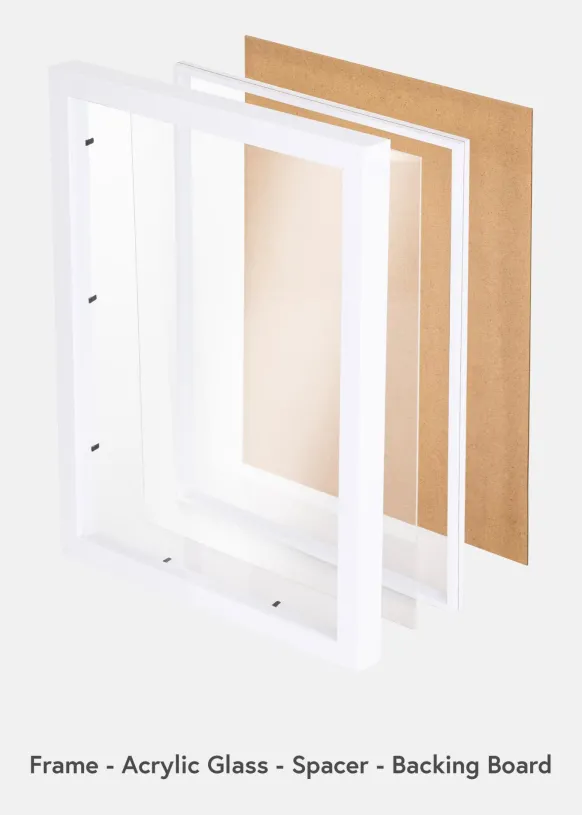 BGA Boxram Vit 50x70 cm