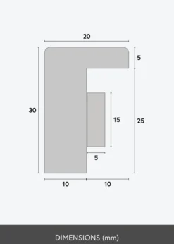 BGA Boxram Vit 50x70 cm