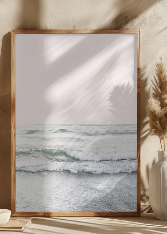 Blush Ocean Poster (21x29.7 cm (A4))