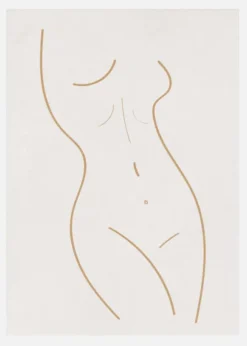 Body Lines Iv Canvastavla (30x40 cm)