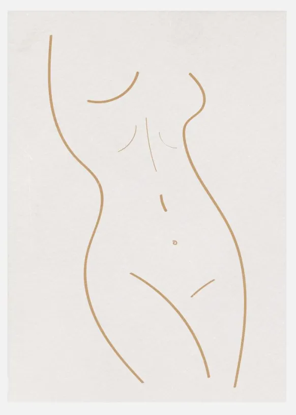 Body Lines Iv Canvastavla (30x40 cm)
