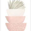 Boho Pink Bowl Canvastavla (30x40 cm)