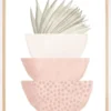 Boho pink bowl Poster (21x29.7 cm (A4))