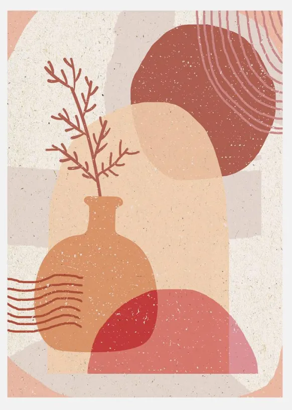 Boho Plant A Pot Canvastavla (30x40 cm)