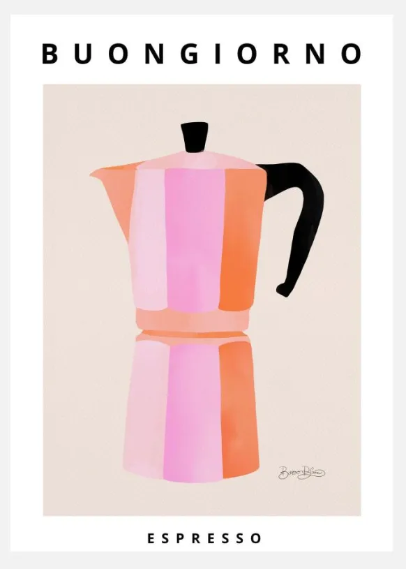 Buongiorno Espresso Canvastavla (30x40 cm)