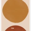 Burn Orange Composition Canvastavla (30x40 cm)