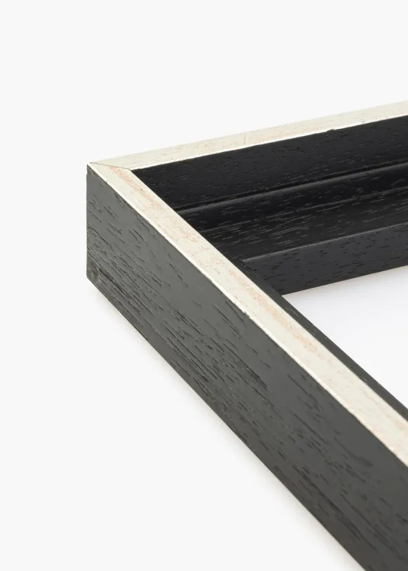 Canvasram Lexington Svart / Silver 60x70 cm