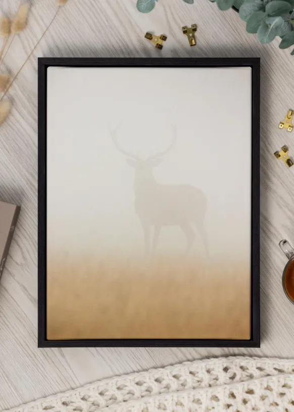 Canvasram Sherwood Svart 40x40 cm