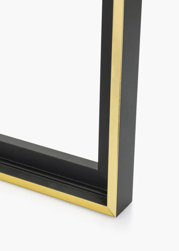Canvasram Tacoma Svart / Guld 28x35 cm