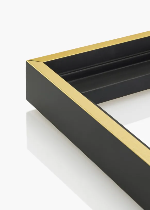 Canvasram Tacoma Svart / Guld 28x35 cm
