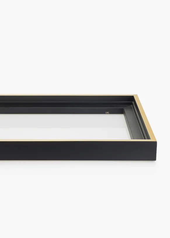 Canvasram Tacoma Svart / Guld 40x40 cm