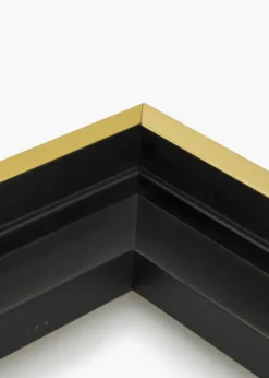 Canvasram Tacoma Svart / Guld 30x30 cm