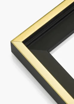 Canvasram Tacoma Svart / Guld 30x30 cm