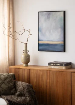 Canvasram Wells Svart 70x100 cm
