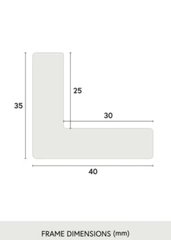 Canvasram Wells Vit 60x80 cm