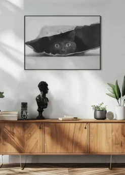 Cat in a bag Poster (21x29.7 cm (A4))