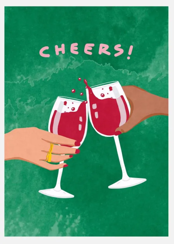Cheers To Us Canvastavla (30x40 cm)