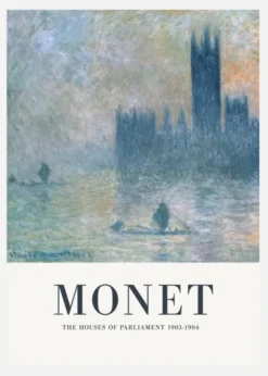 Claude Monet -the Houses Of Parliament Canvastavla (30x40 cm)
