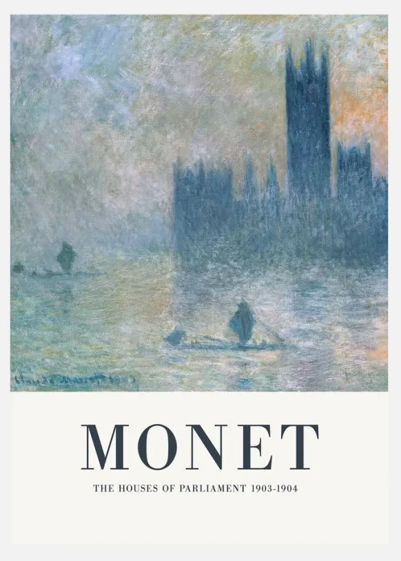 Claude Monet -the Houses Of Parliament Canvastavla (30x40 cm)