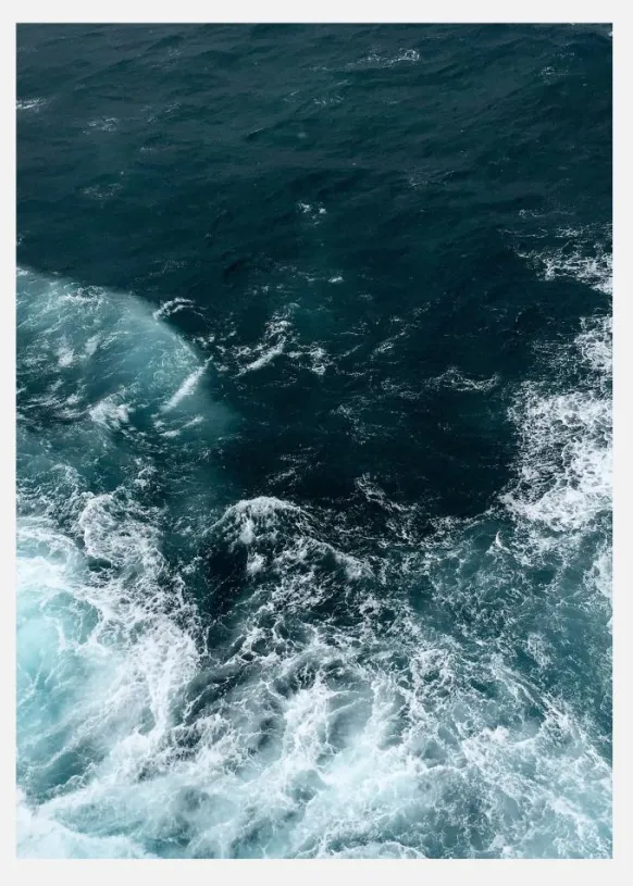 Cold Waves Canvastavla (30x40 cm)
