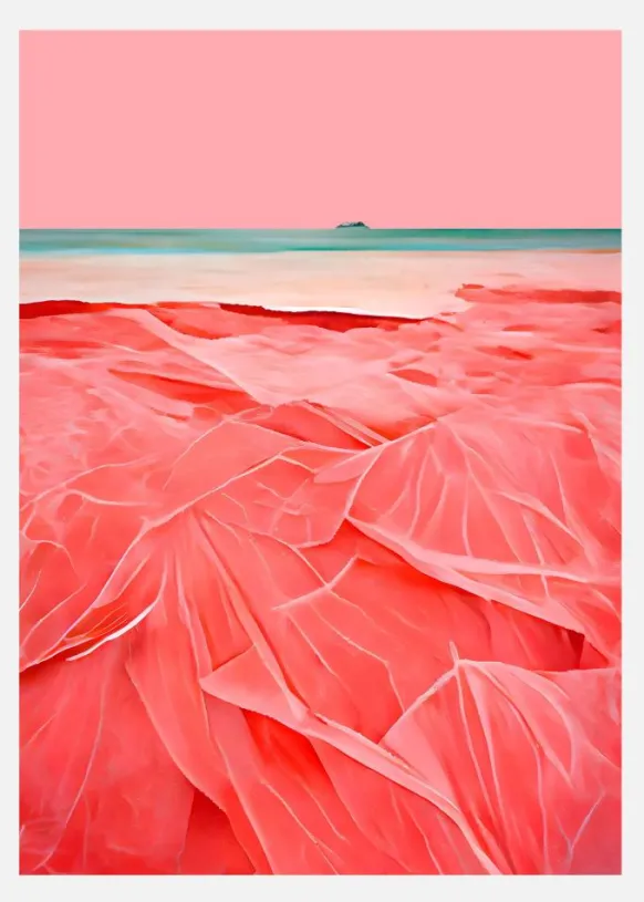 Coral Beach Canvastavla (30x40 cm)