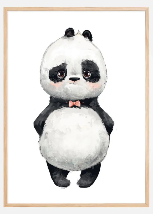 Cute Panda Poster (21x29.7 cm (A4))