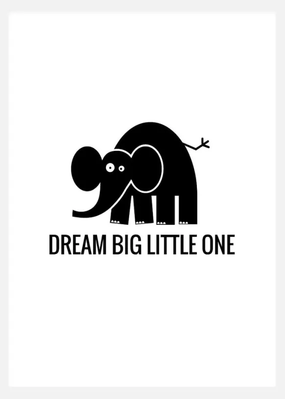Elefant Dream Canvastavla (30x40 cm)