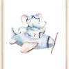 Elephant flies Poster (21x29.7 cm (A4))