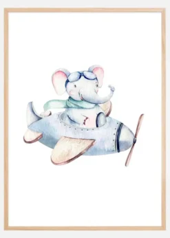 Elephant flies Poster (21x29.7 cm (A4))