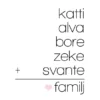 Familjeekvation Vit - 5 Namn (21x29,7 cm (A4))