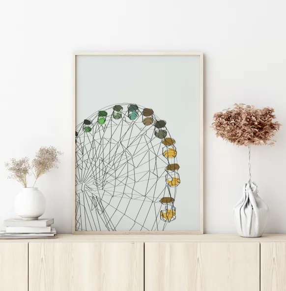 Ferris Wheel Poster (21x29.7 cm (A4))
