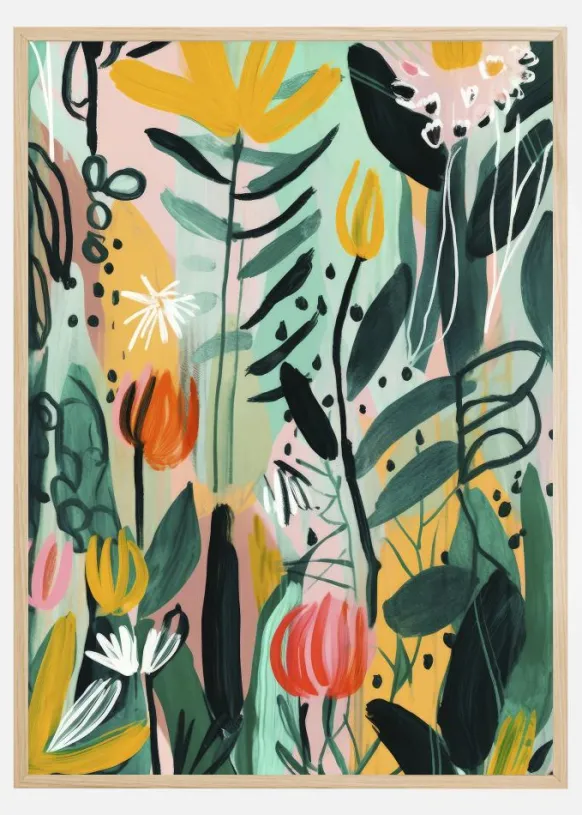 Field Flowers Poster (21x29.7 cm (A4))