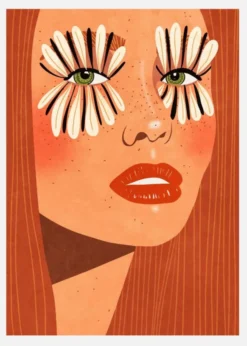 Flower Eyes Canvastavla (30x40 cm)