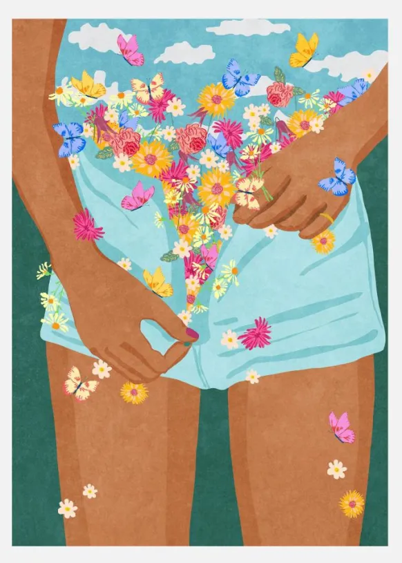 Flower Mood Canvastavla (30x40 cm)