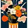 Flowers At Night Canvastavla (30x40 cm)