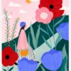 Flower Walk Canvastavla (30x40 cm)