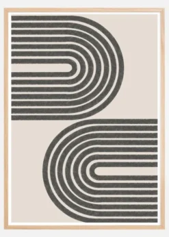 Flow Shapes No14 Poster (21x29.7 cm (A4))