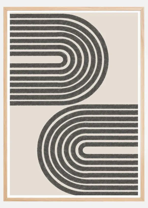 Flow Shapes No14 Poster (21x29.7 cm (A4))