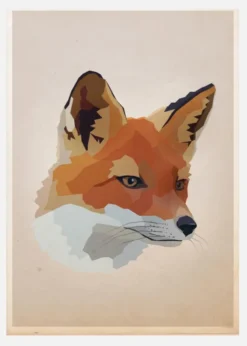 Fox Canvastavla (30x40 cm)