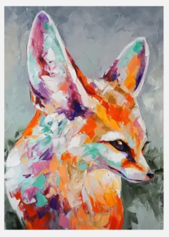 Fox Painting Canvastavla (30x40 cm)