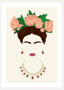 Frida Kahlo Canvastavla (30x40 cm)