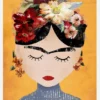 Frida (yellow Version) Canvastavla (30x40 cm)