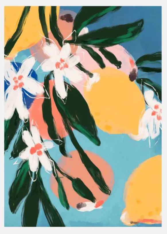 Fruity Summer No 1 Canvastavla (30x40 cm)