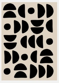 Geometric Pattern Artwork Canvastavla (30x40 cm)