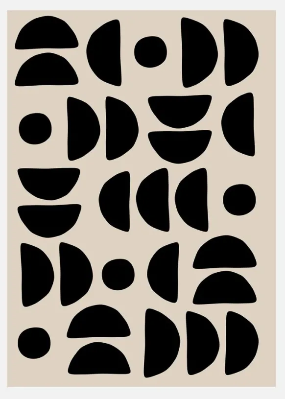 Geometric Pattern Artwork Canvastavla (30x40 cm)